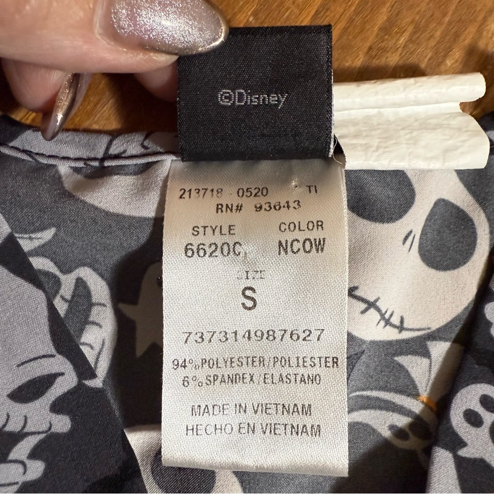 Tooniforms Kids Nightmare Before Christmas Scrub Set Small‎ Oogie Boogie & Jack - Picture 3 of 9